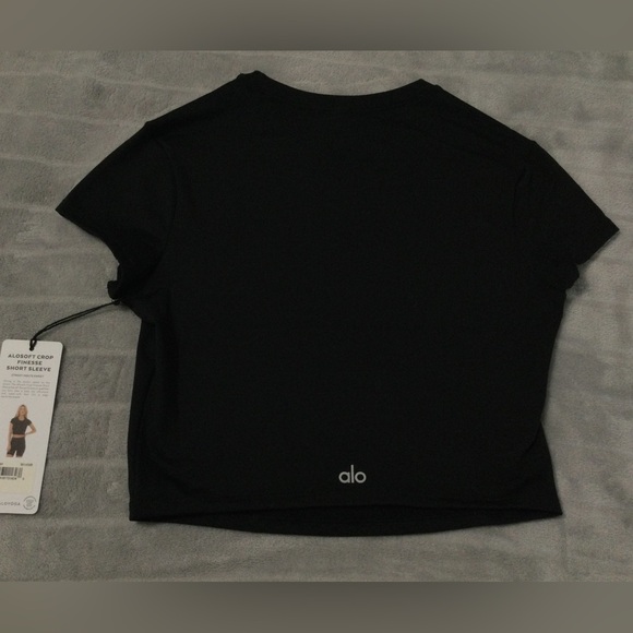 Alo Alosoft Crop Finesse Short Sleeve Size M - Picture 6 of 9